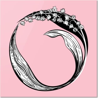 Lily Of The Valley Infinity Circle Posters and Art